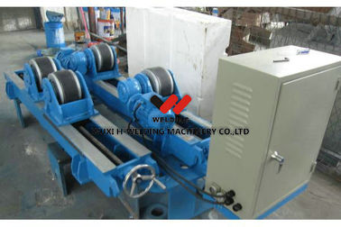 Lead Screw Adjusting Welding Rotator 20Tons With Steel And Rubber Roller